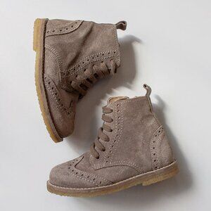 The Suede Boot - Taupe